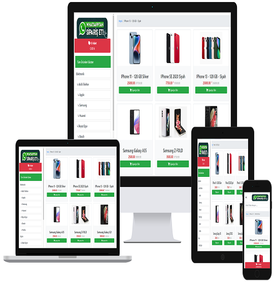 Whatsapp E-Ticaret Sitesi
